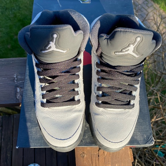 Jordan 5 Retro GG Wolf grey 440892-008 SIZE 4Y Youth 2016 - Picture 2 of 6